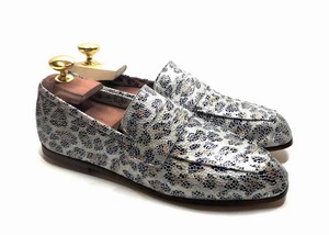 Loafers 'Tasca' in calfskin silkscreened Infinity White™