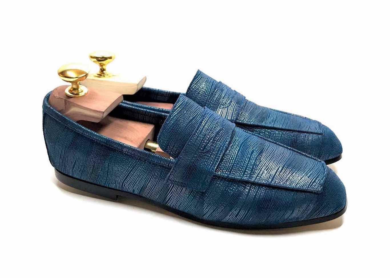 Loafers 'Tasca' in calfskin silkscreened Brachet Orion™