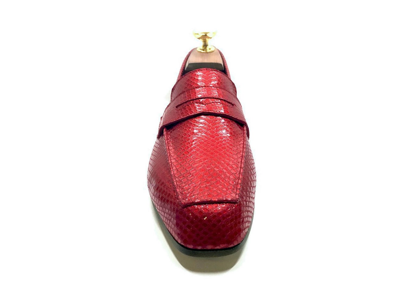 Loafers 'Tasca' in calfskin silkscreened Viper Fiamma™
