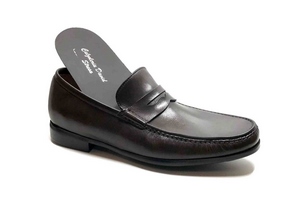 Comfort Loafer with removable insoles dark Brown leather