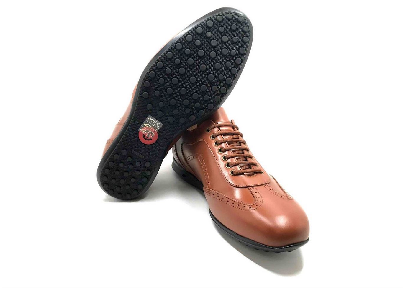 Smart Sneaker in light Brown calfskin with extractable innersole