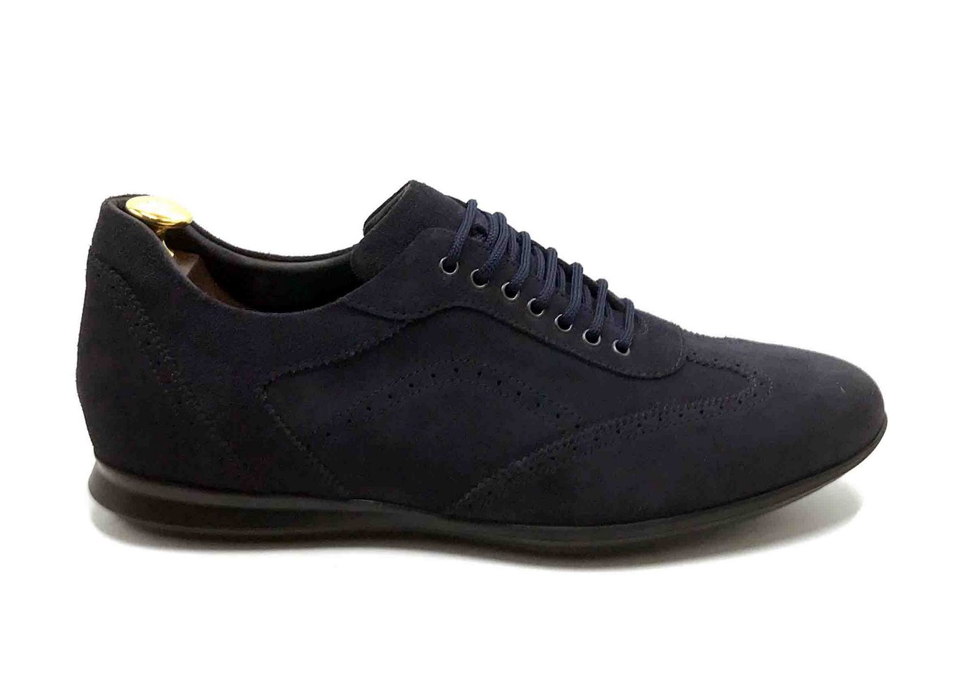 Smart Sneaker in deep Blue suede with extractable innersole