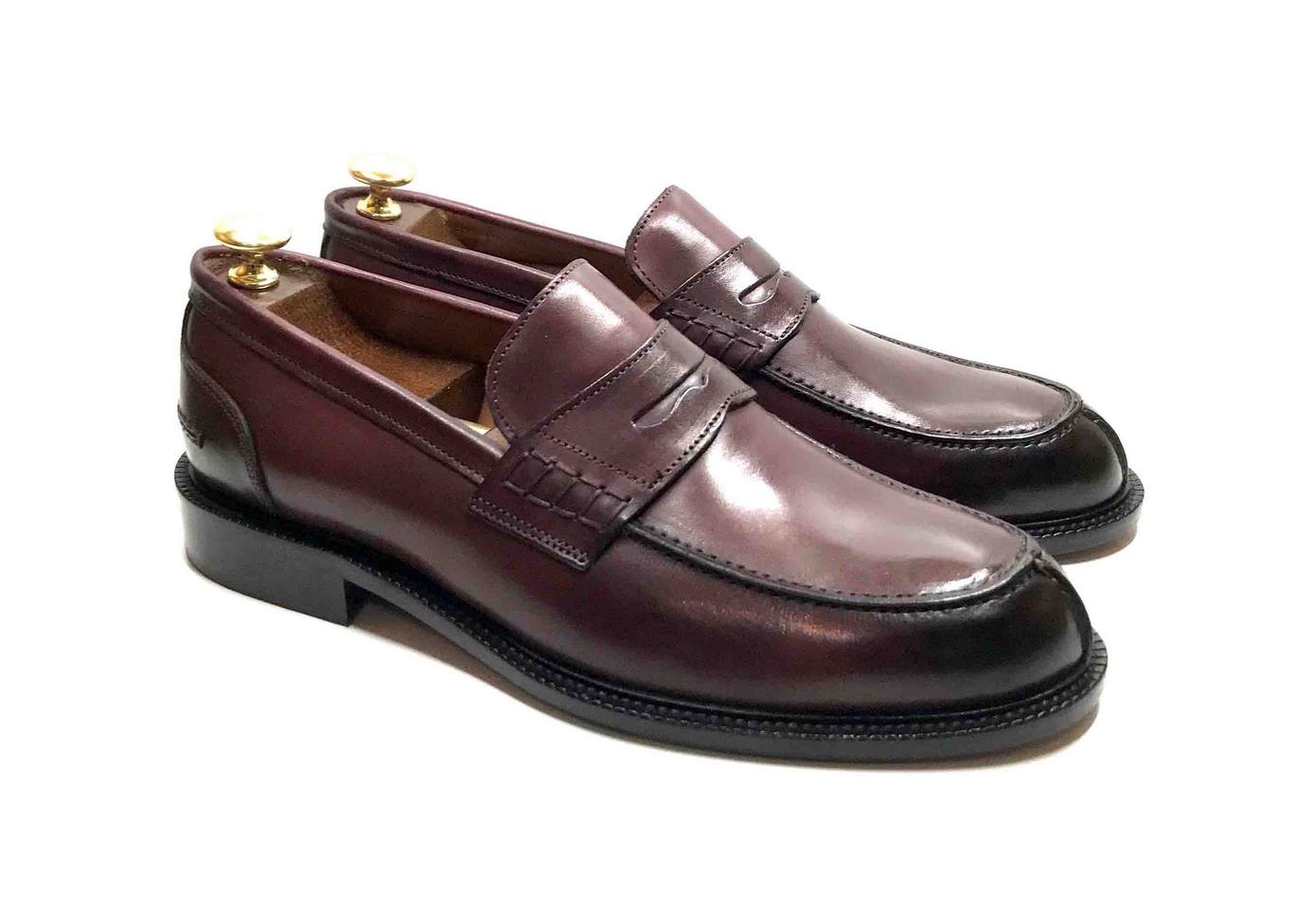 Penny loafer "College" in calfskin